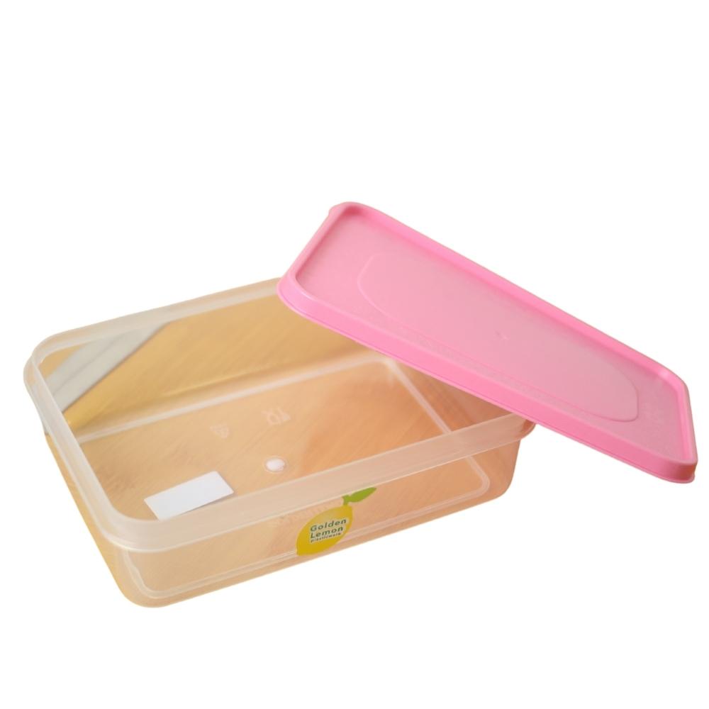 Tempat Kotak Segi 750 ml pink TKS 104 Pi - Sealware Plastik Serbaguna