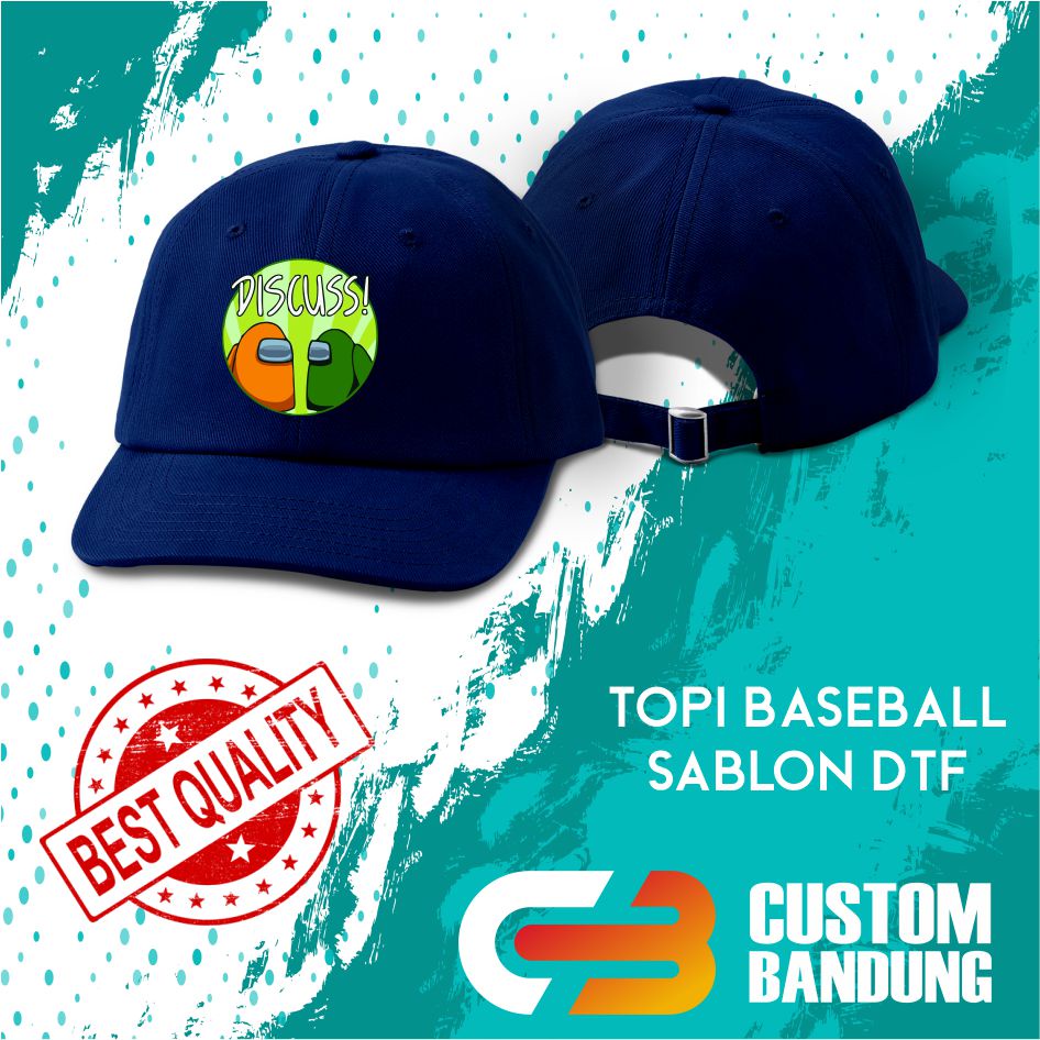 Topi Baseball AMONG US  3 Pria Wanita Topi Cap Bisa Tulis Nama Bisa COD Original High Premium Quality