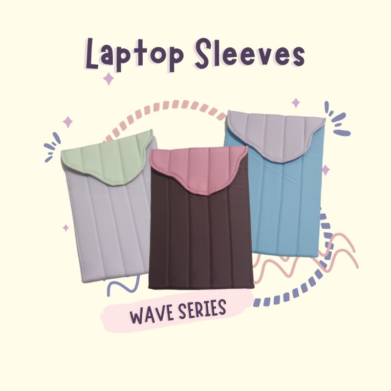 Laptop Sleeves Candy Puff Series by Wearing Basita (Tas Laptop/ Case Laptop/ Cas Ipad/ Puffy Mufy)