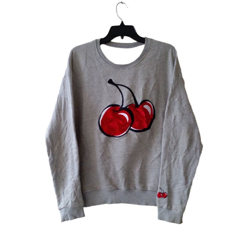 Sweater Hoodie | Crewneck Cherry Kirsh Thrift Second Preloved