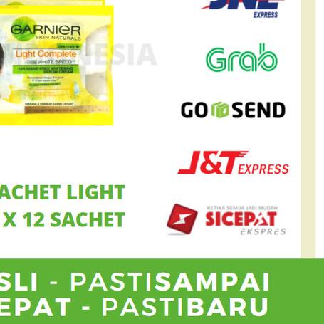 GARNIER SACHET LIGHT COMPLETE UV DAY CREAM 7 GR SACHET GARNIER KUNING