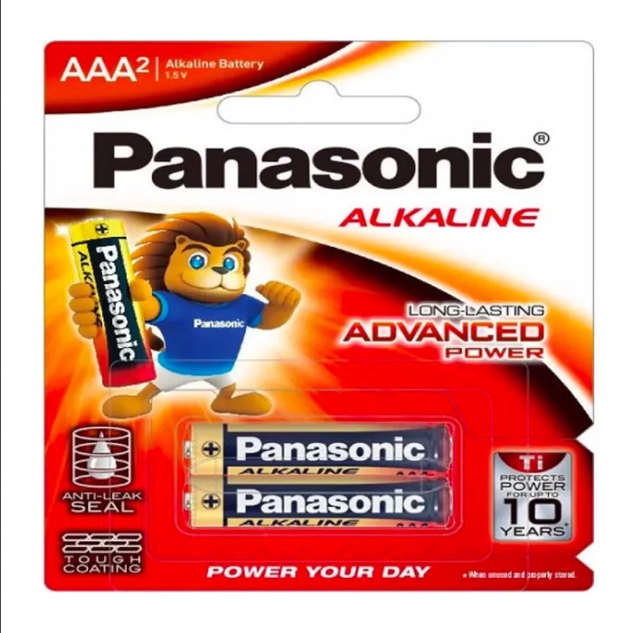 ORIGINAL PANASONIC 2 Pcs Advance Alkaline Baterai AAA LR03T Battery