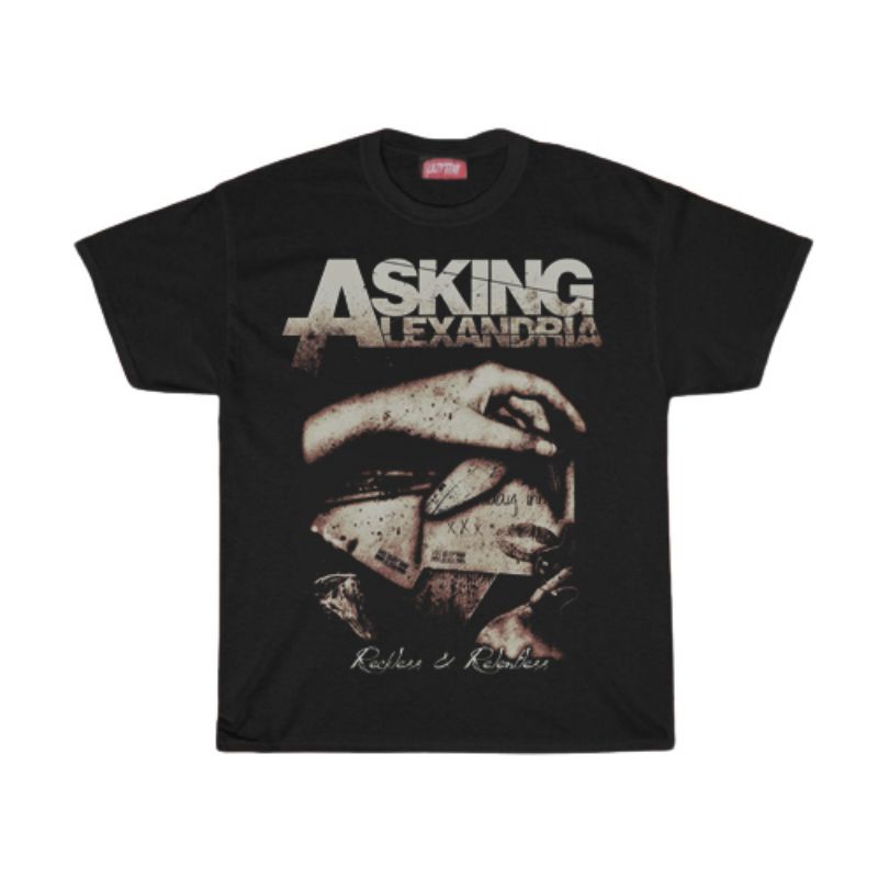 KAOS / T SHIRT / ASKING ALEXANDRIA / KAOS BAND ASKING ALEXANDRIA ROCKLESS AND RELENTLESS