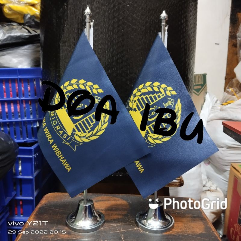 

best seller tiang stenlis meja+bendera IMIGRASI