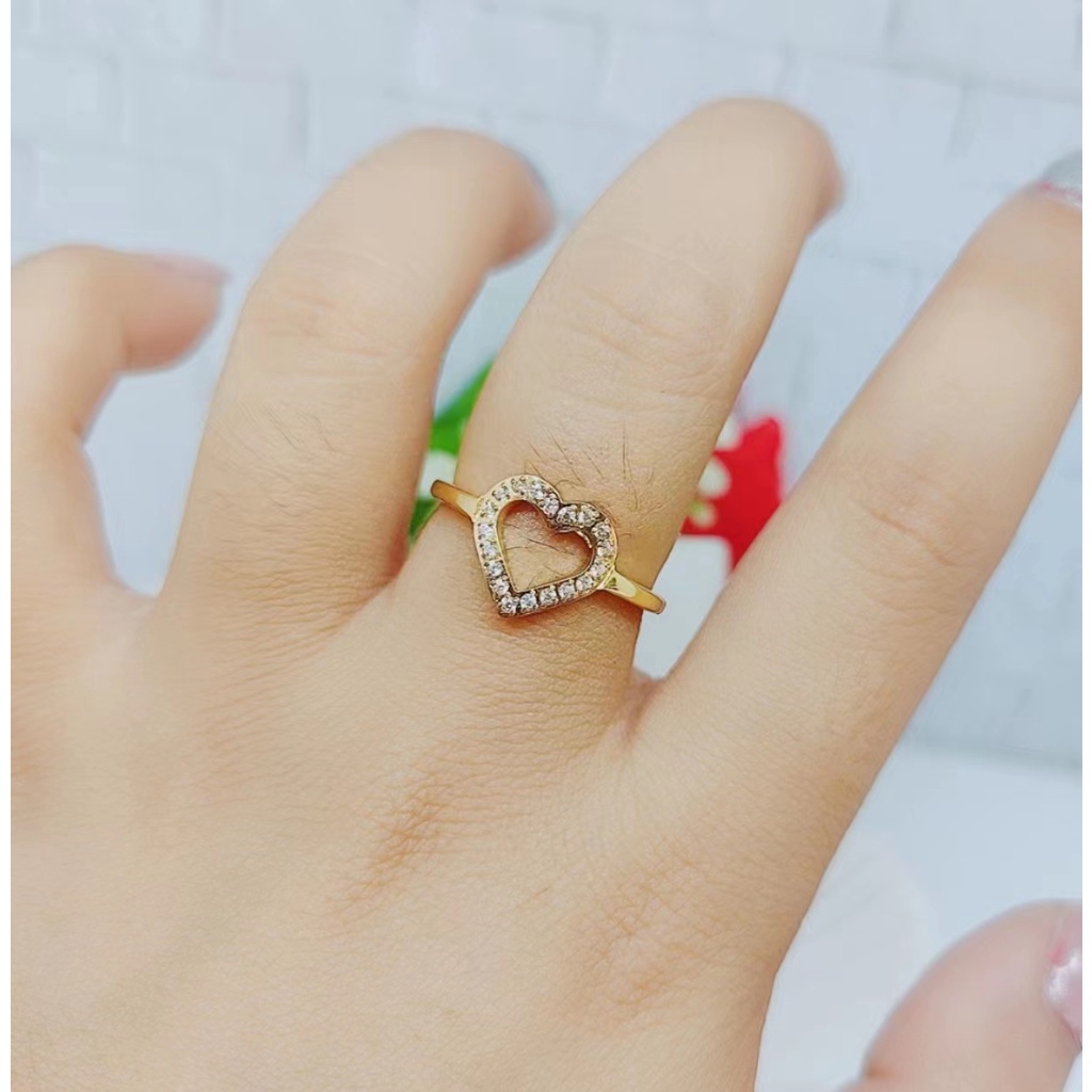 Cincin Titanium Permata Perhiasan Fashion 3011/3012