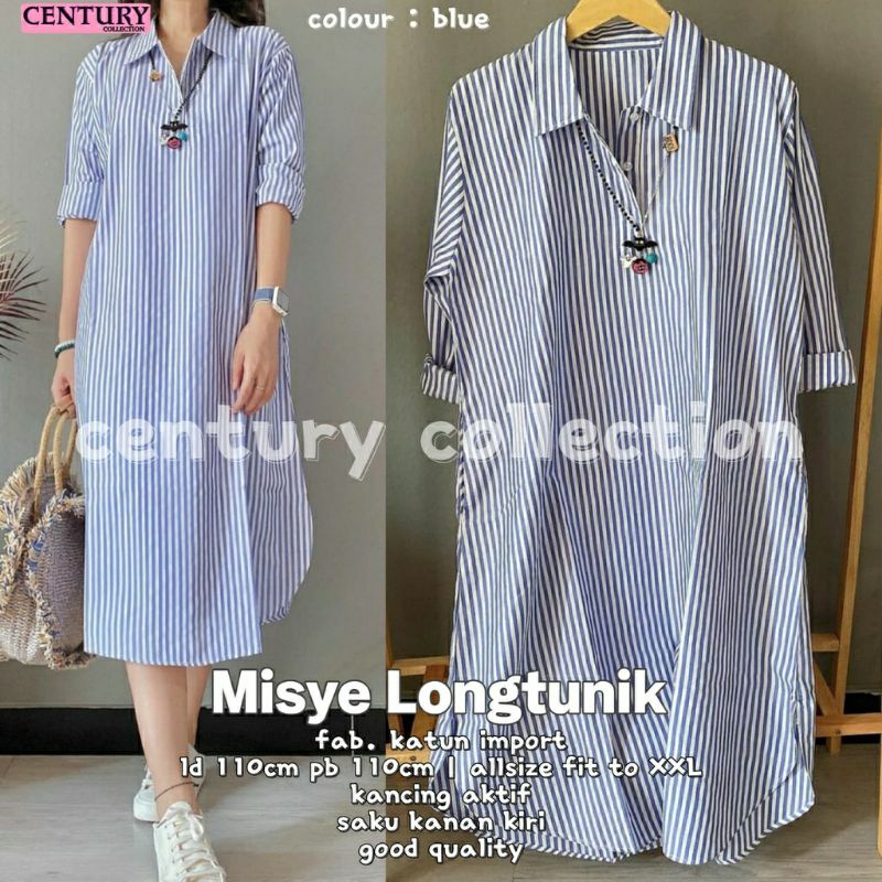 Misye Longtunik, TUNIK CASUAL SUPER CANTIK MODIS FIT XXL LD 11P BAHAN KATUN IMPORT KANCING BUSUI TERMURAH OOTD TERLARIS