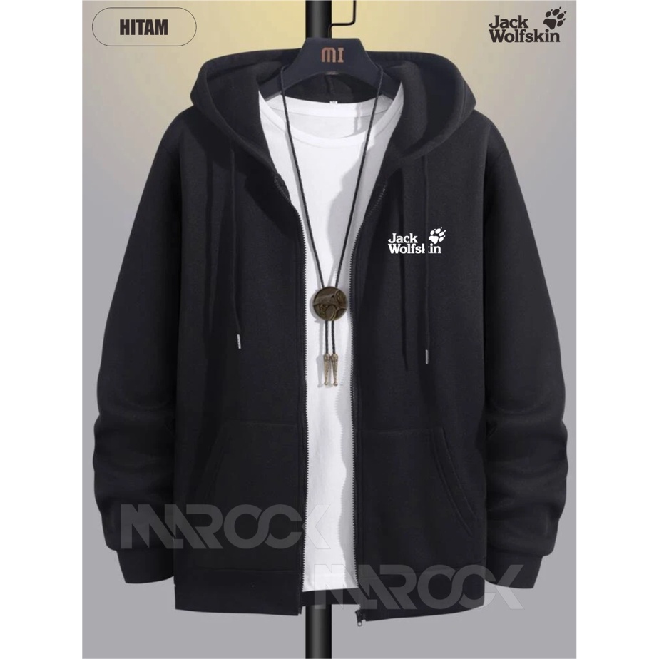 Sweater Hoodie Zipper - Jaket Distro Pria JASK WOLFSKIN