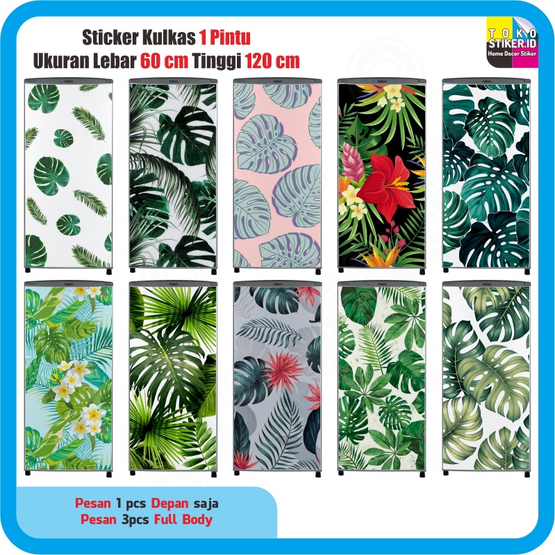 Stiker Kulkas 1 Pintu Monstera