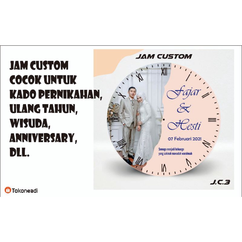 

Kado Custom Jam Dinding Custom Kado Ulang Tahun Pernikahan Anniversary Unik