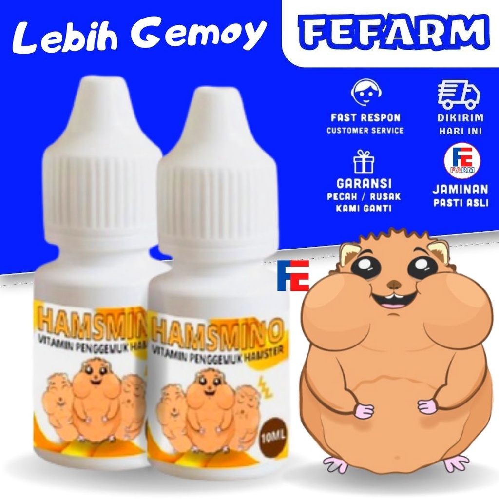 Obat Hamster Vitamin Mineral Penggemuk Hamster HAMSMINO FEFARM