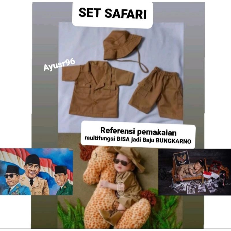 kostum safari baju safari bayi baju safari Newborn properti foto bayi properti foto newborn