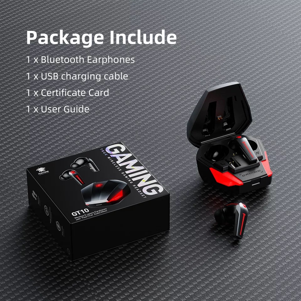 PLEXTONE GT10 WIRELESS E-SPORTS EARPHONES TWS EARBUDS GAMING HEADSET