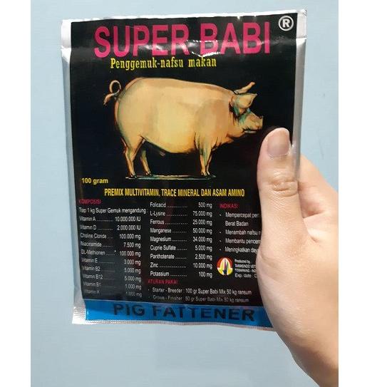 

READY SUPER BABI 100gr| Penggemuk Babi| Penambah Nafsu Makan Babi ♖ 865