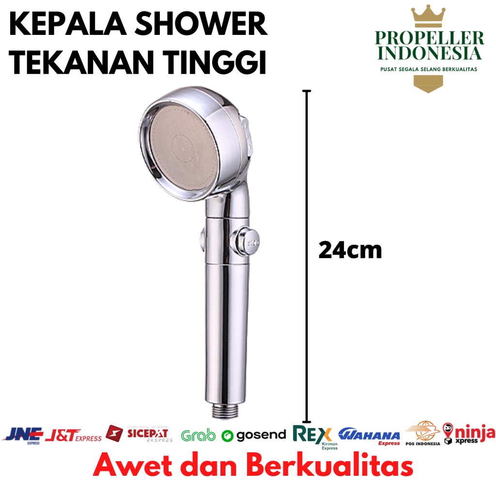 Shower Kamar Mandi Kepala Shower Hemat Air Hand Shower Tekanan Tinggi