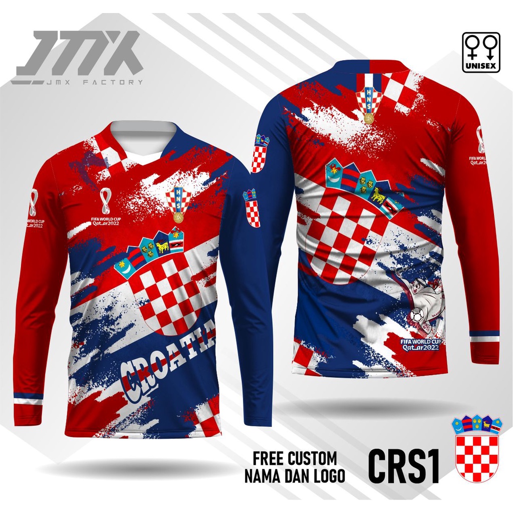 jersey kaos kroasia piala dunia qatar 2022 kaos piala dunia 2022 lengan panjang