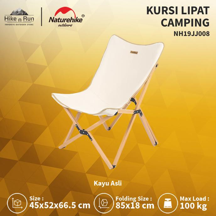 Promo Kursi Lipat Camping Naturehike NH19JJ008 Folding Chair silahkan order