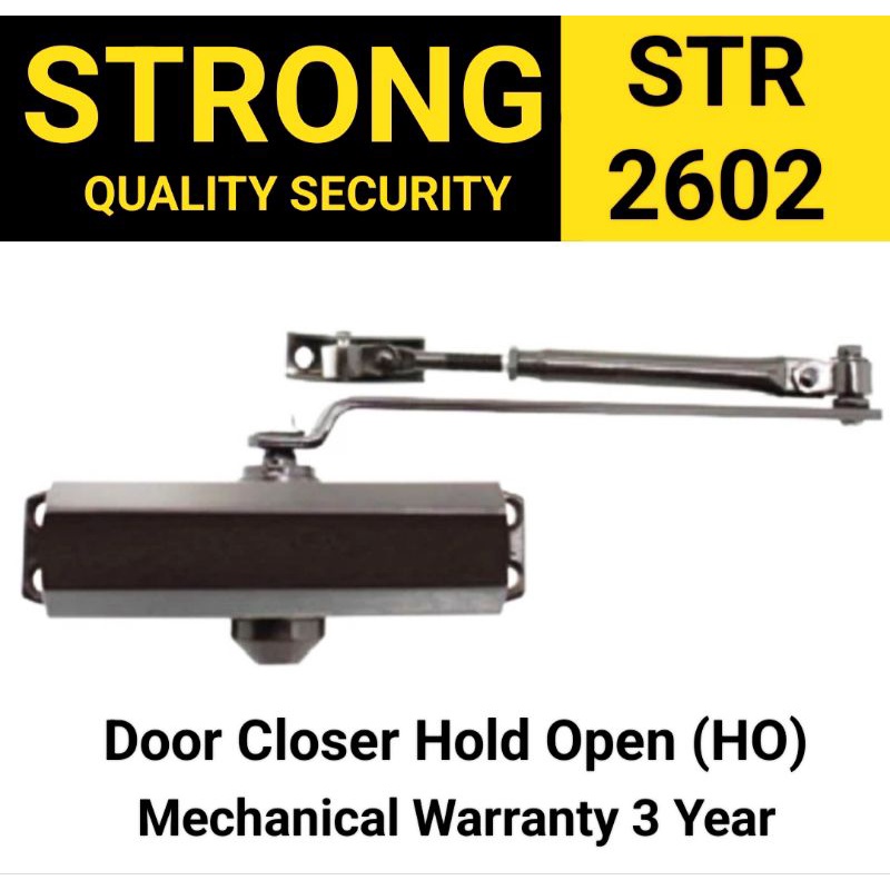 Penutup Pintu Otomatis Door Closer Hold Open (HO) 90° Mechanical Warranty 3Year