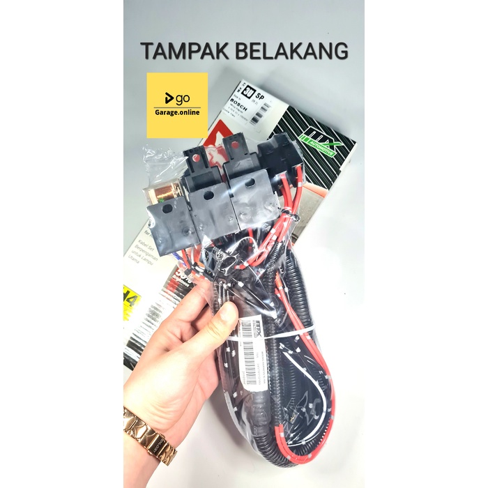 KABEL SET HEADLAMP MX SP 31 RELAY 2 RILEI 3 UNTUK LAMPU UTAMA H4 MOBIL UNIVERSAL 12 VOLT ORI