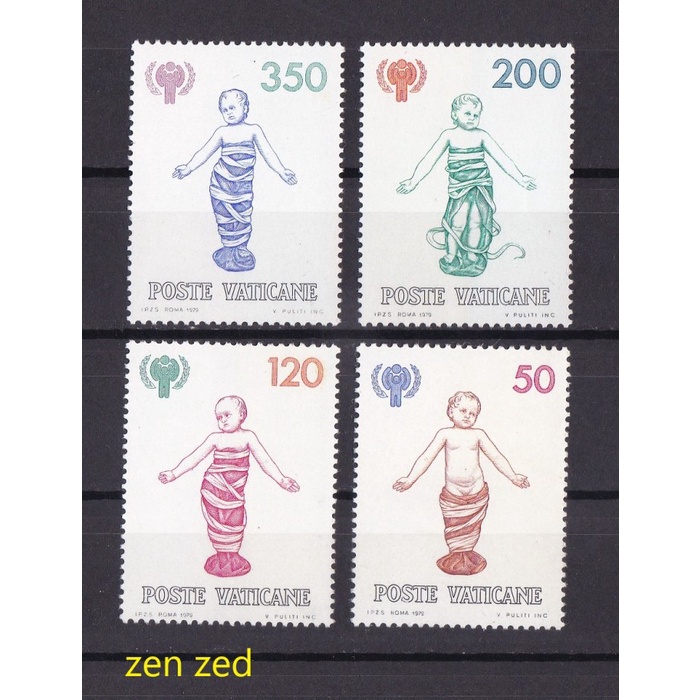 

0426 Perangko Vatican City 1979 The Intl Year of the Child 4v Mnh