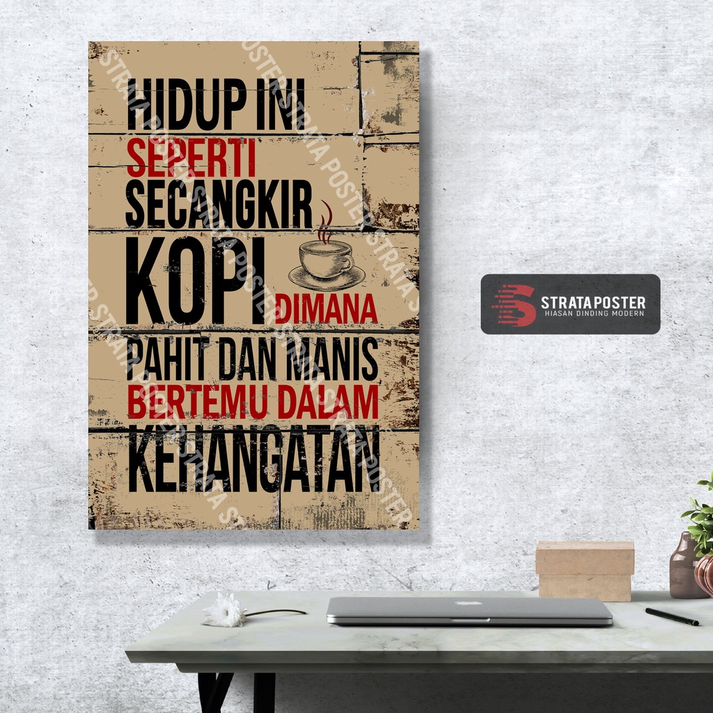 Hiasan dinding Poster motivasi Dekorasi ruangan Wall decor 304503ST