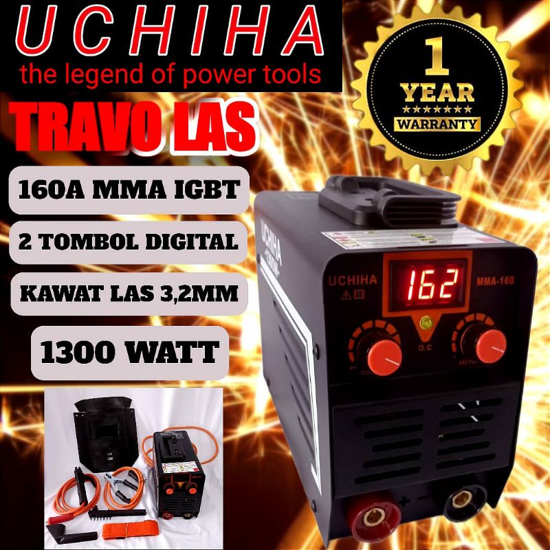 mesin las DIGITAL1300 watt inventor travo 2 tombol UCHIHA japan Lengkap