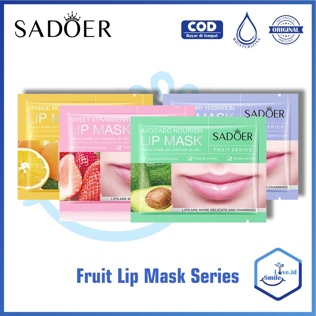 SADOER Lip Mask Collagen Nourish Fruit Lipmask Masker Bibir SAD05