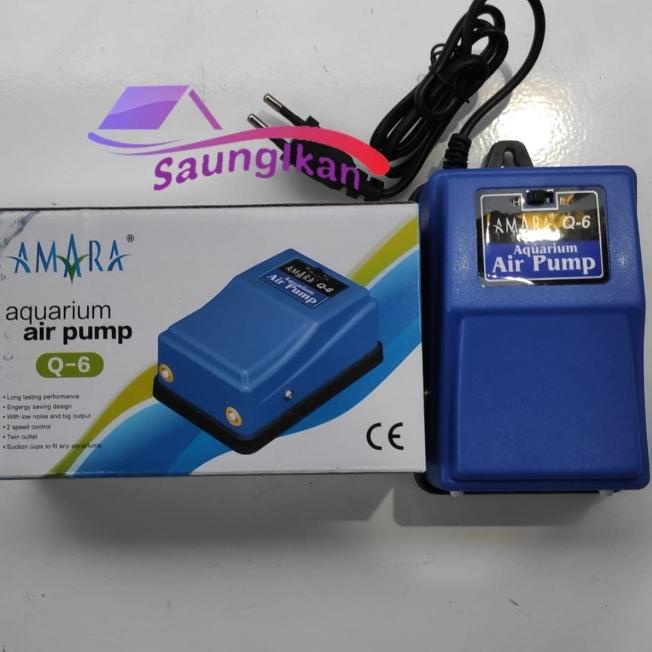Pompa Aerator Aquarium 2 outlet AMARA Q6 Q-6