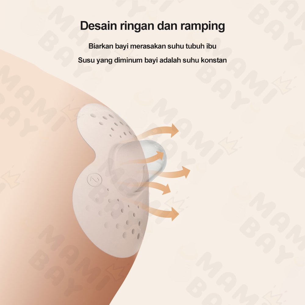 OKEYI Nipple shield Pelindung puting ibu menyusui Bahan Silikon melindungi gigitan bayi