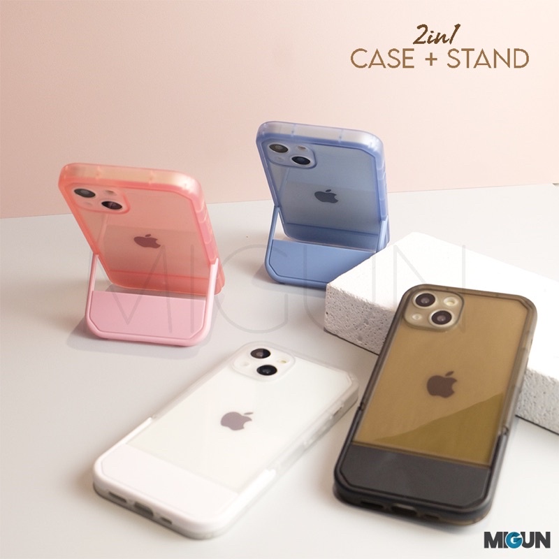 CHM NEW CASE + STAND HOLDER (2) for iPhone 7 8 7+ 8+ Plus SE 2020 X XS XR XS MAX - 11 12 13 Mini PRO