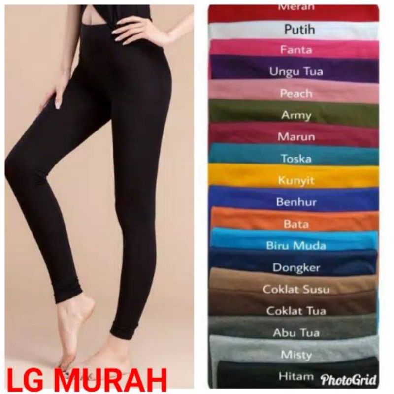 legging polos hitam