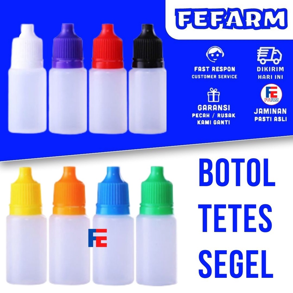 Botol Tetes Segel Kosong Ukuran 10ml FEFARM