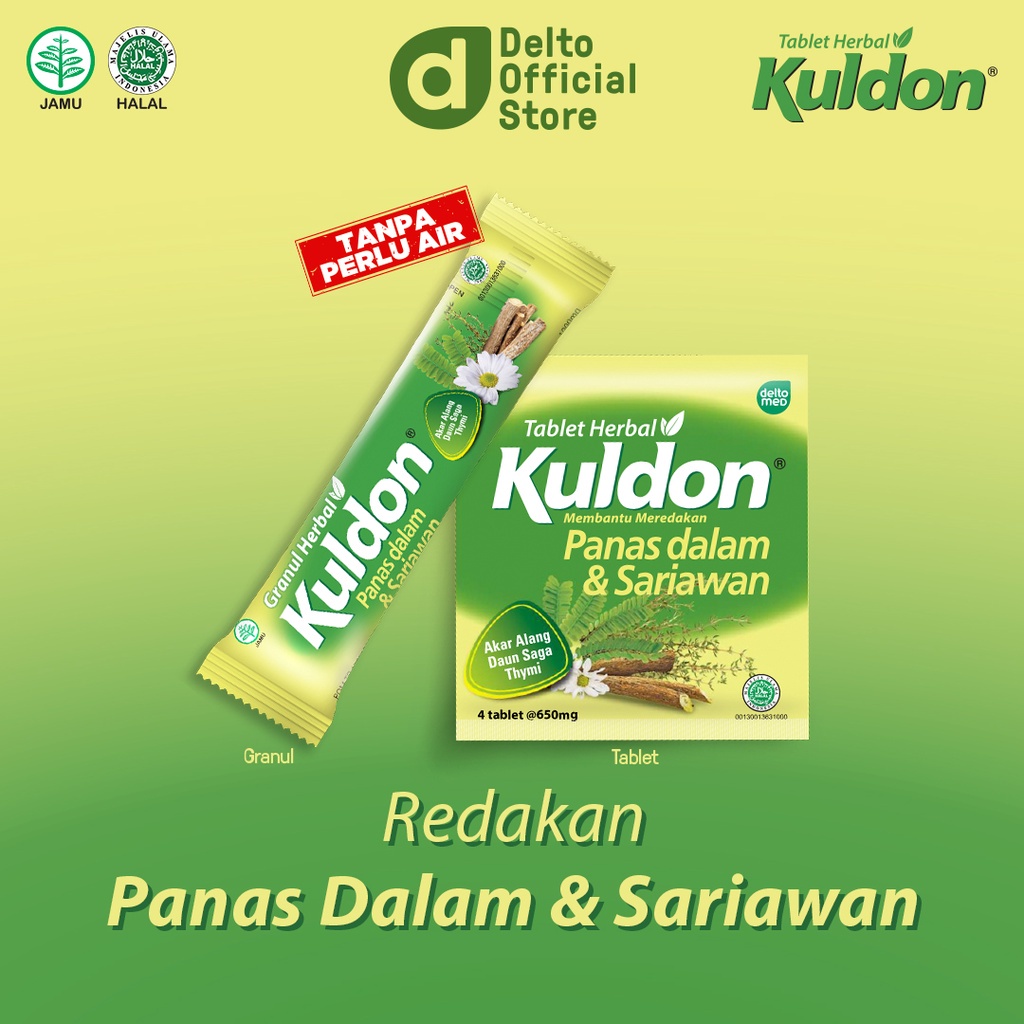 KULDON SARIAWAN GRANUL HERBAL STICK / STRIP 4 TABLE