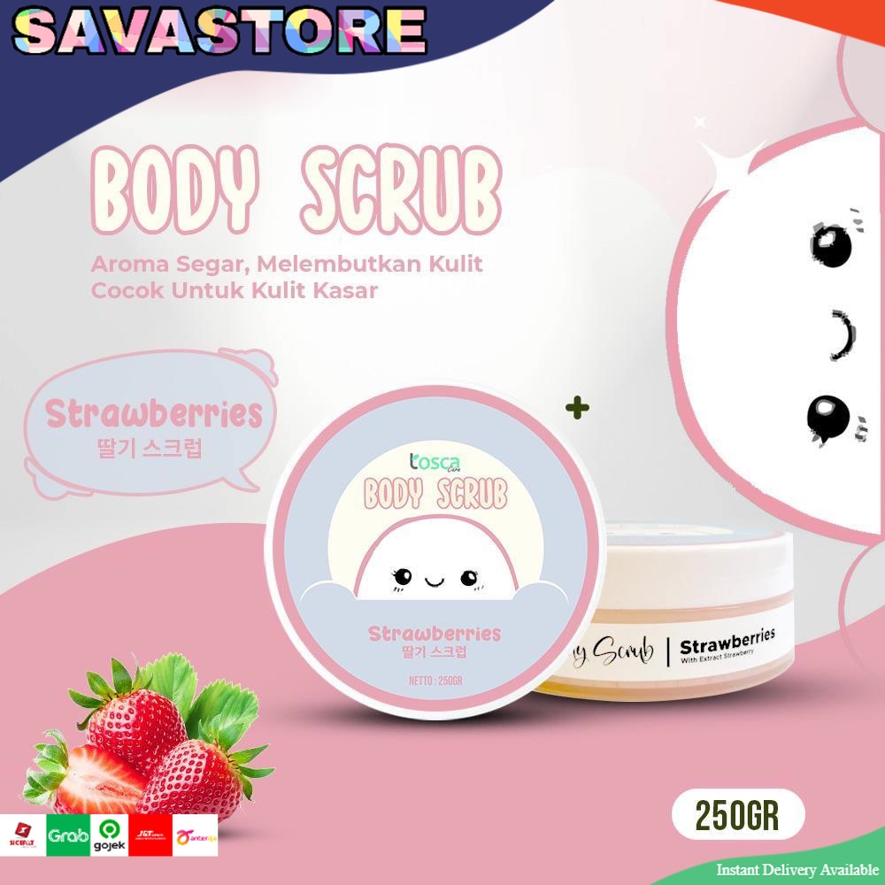 BODY SCRUB - LULUR BADAN - ATASI KULIT KERING PELEMBAB PENGHALUS KULIT