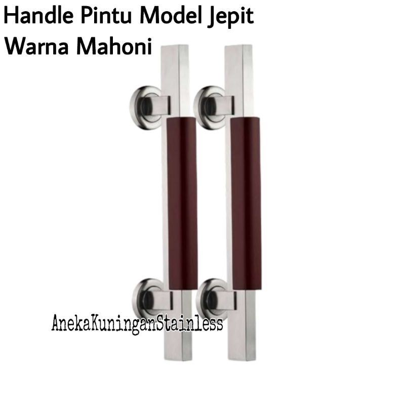 handle pintu rumah minimalis model jepit 33cm paket 2 gagang tarikan pintu rumah set kunci handel hendel pintu rumah murah