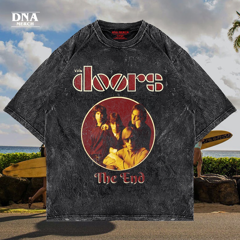 Kaos The Doors The end/Vintage/Band/Oversized Washed Tshirt