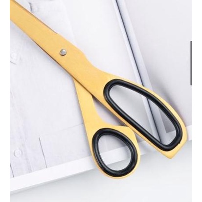 

GUNTING GOLD SCISSORS ASIMETRIS NORDIC STAINLESS STELL EMAS - Asimetri