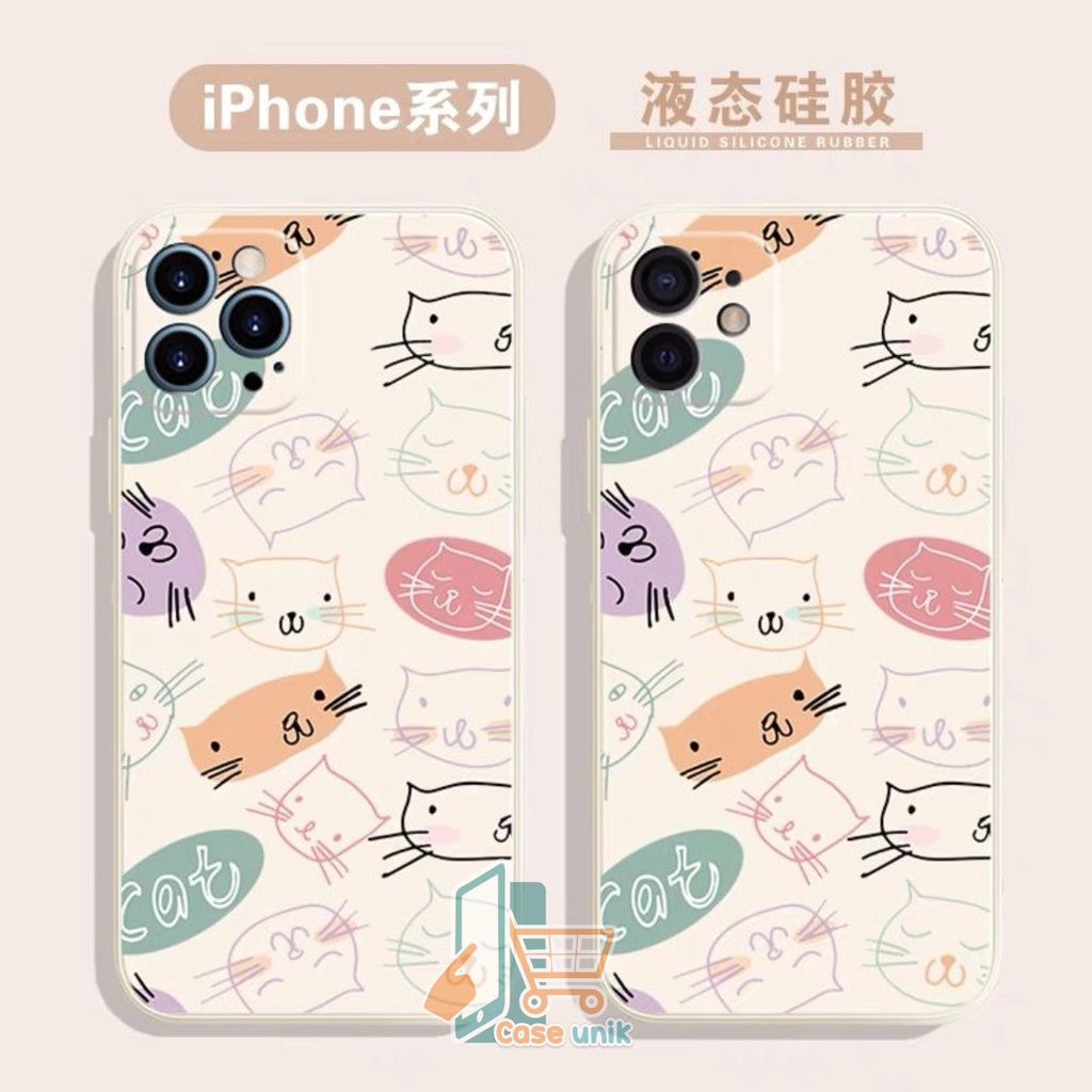 SS109 SOFTCASE MOTIF CUTE CAT XIAOMI REDMI NOTE 5 7 8 9 10 10S 11 PRO CS4742