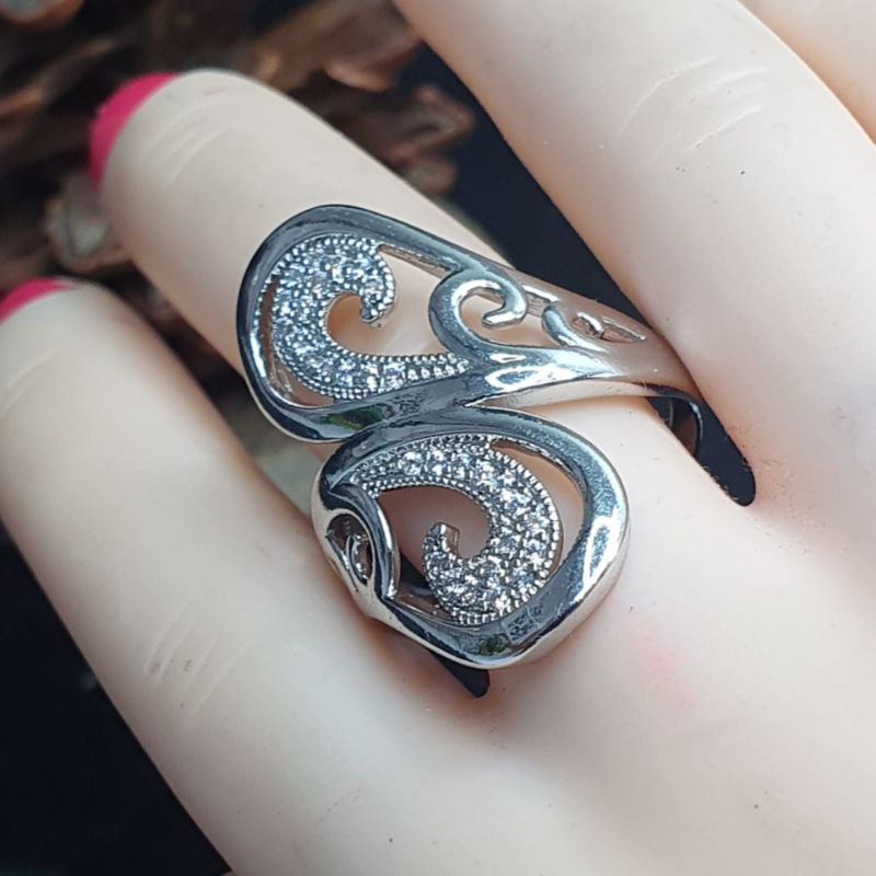 Cincin Wanita Mata ukir tribal Mewah C0278 CCS