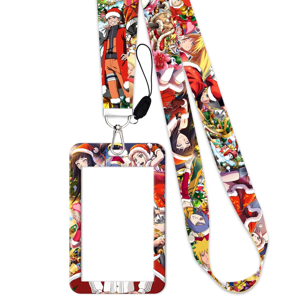 Tali lanyard Motif Naruto Sasuke Untuk Handphone