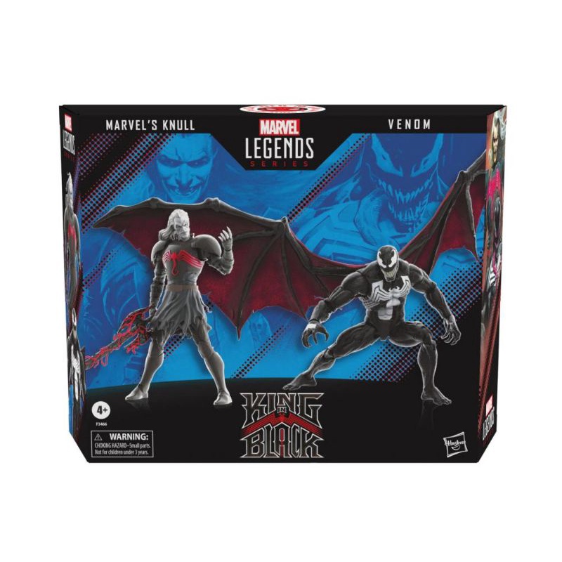 HASBRO MARVEL LEGENDS SPIDERMAN VENOM KNULL 2 PACK KING IN BLACK ACTION FIGURE