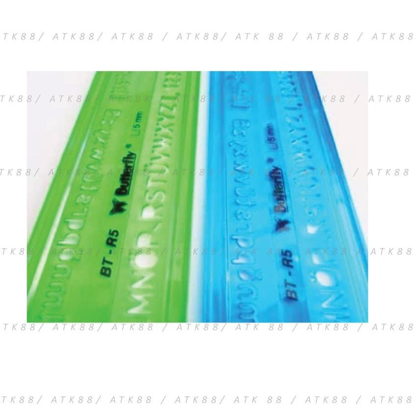 

[KODE 9APF8] Penggaris Sablon / Mal Huruf 5 mm - Butterfly BT-R3
