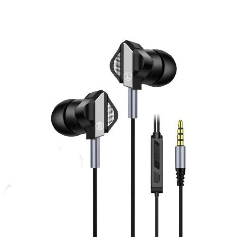 Headset Philips AT178 Metal Body stereo BASS music telfon gaming daily earphone with mic by sen audio