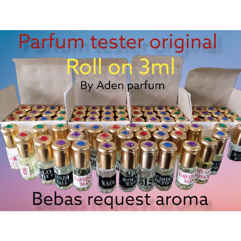 PARFUM TESTER SUPER BIANG 100% NON ALCOHOL ROLL ON 3ML
