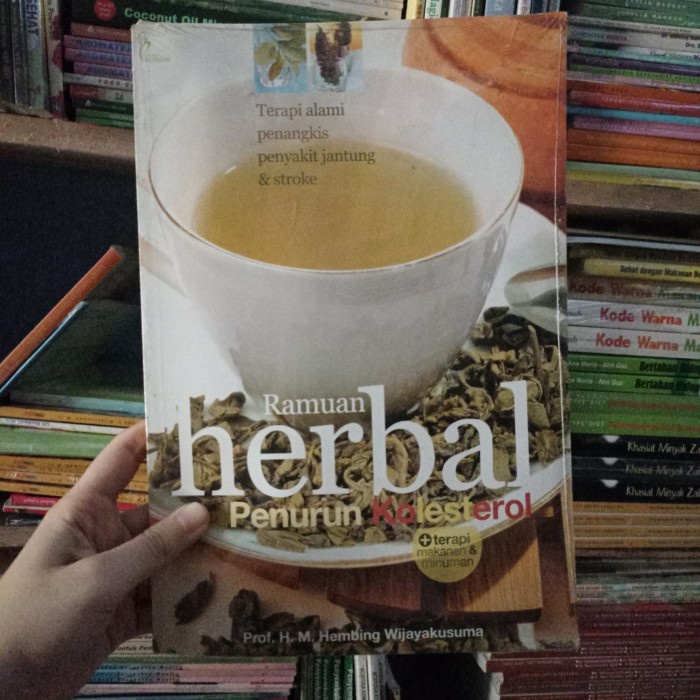 Buku Ramuan Herbal Penurun Kolesterol Hembing Wijayakusuma original