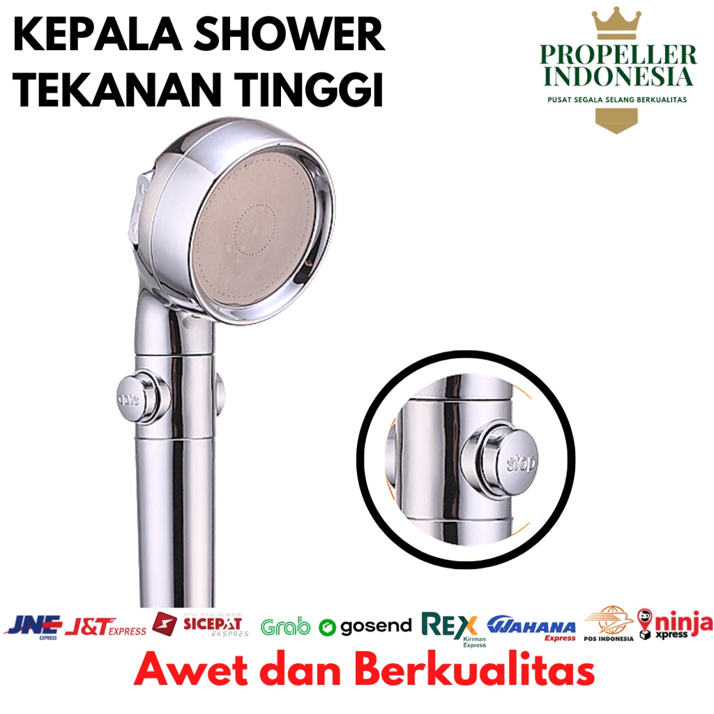 Shower Kamar Mandi Kepala Shower Hemat Air Hand Shower Tekanan Tinggi