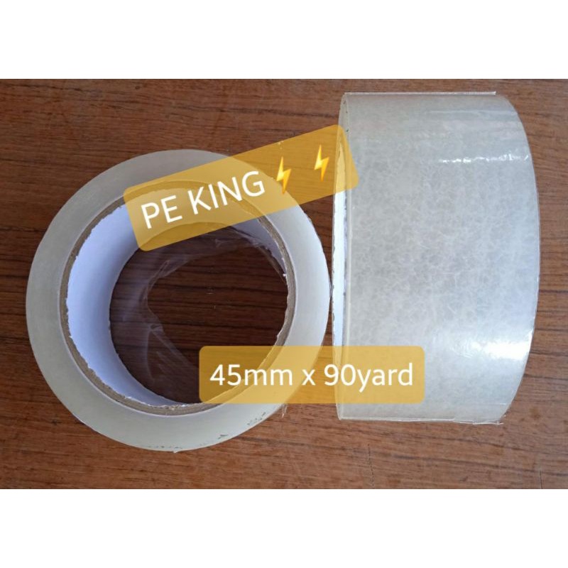 

Isolasi Bening 45mm x 90 Yard Lakban Solasi PEKING Surabaya Kilat