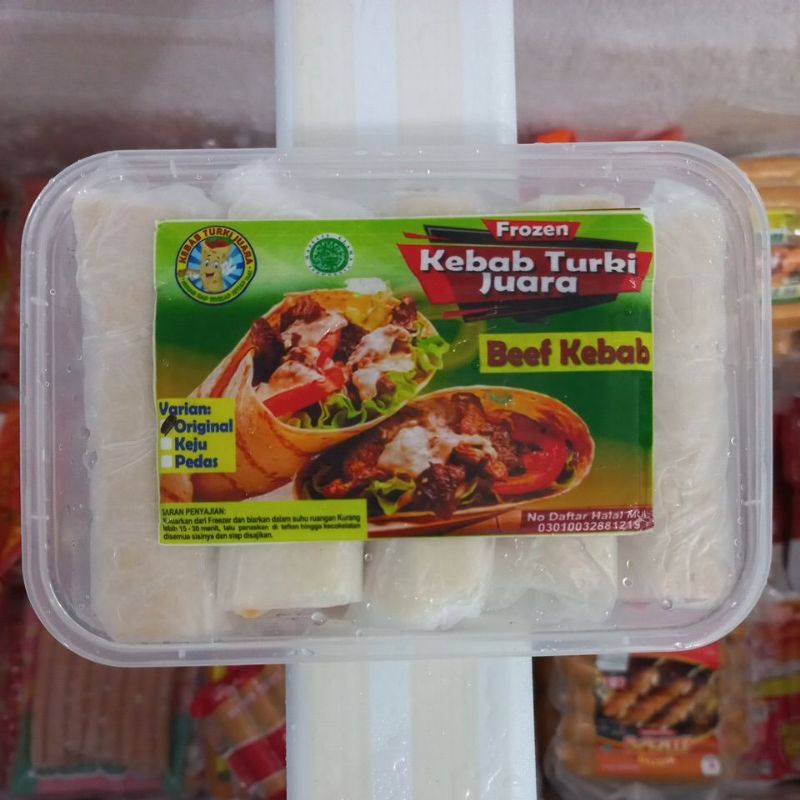 

Kebab Turki Juara Beff Kebab isi 10pcs