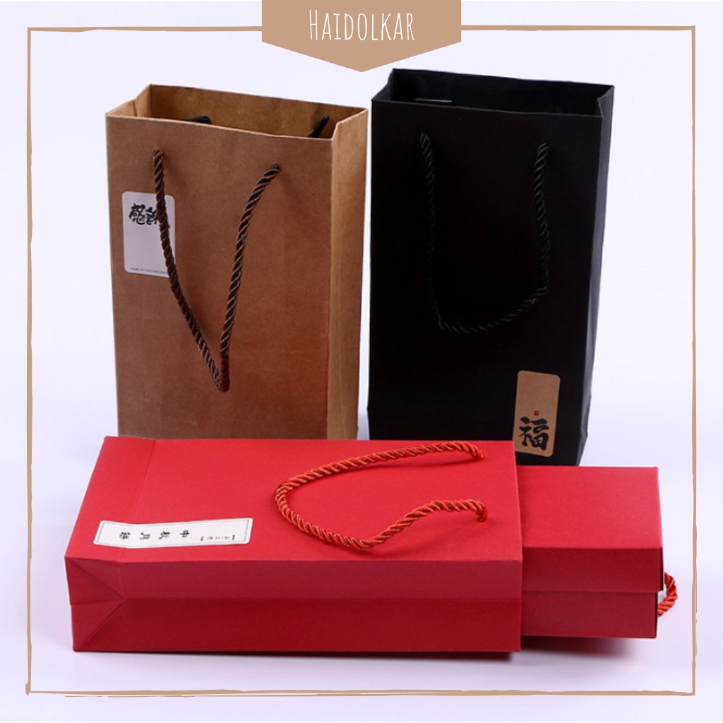 

Kantong hadiah polos paper bag kado paper bag kotak goodie bag baju tas snack