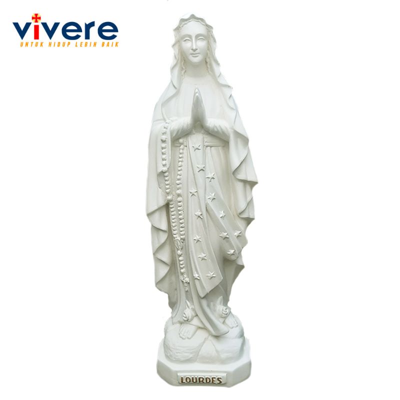 Patung Maria Lourdes 40 cm Putih