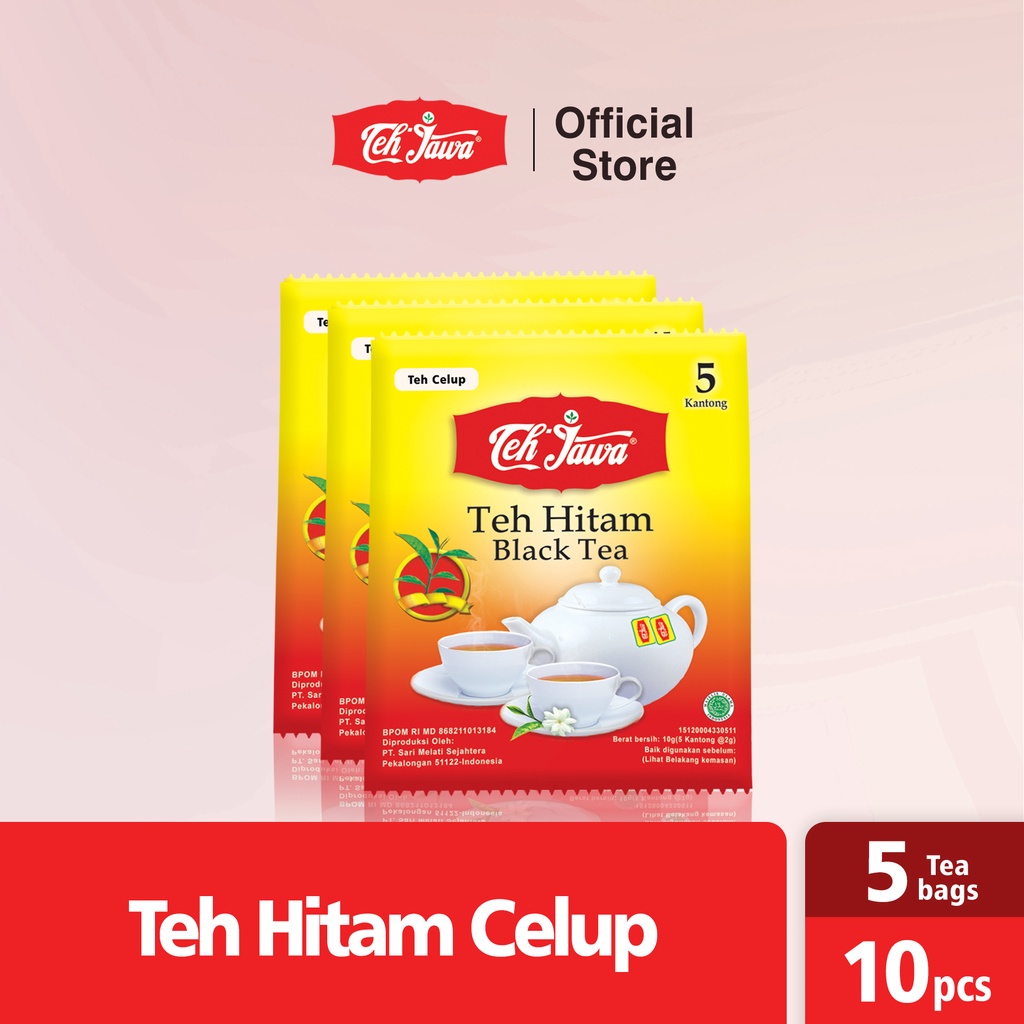 Teh Jawa Black Tea Celup Dalam Sachet Per Renceng (isi 10 sachet )